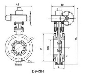 D943h電動(dòng)法蘭蝶閥