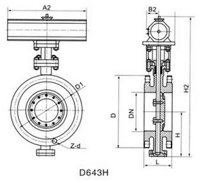 d643h氣動蝶閥