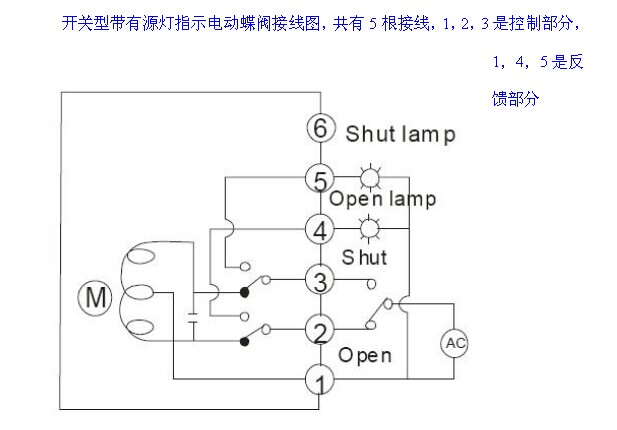 電動閥門接線圖